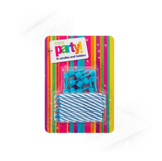 Candles. Party Blue