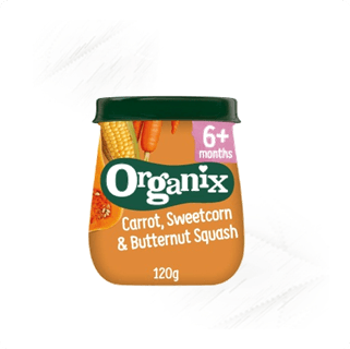 Organix. Apple, Carrot, Sweetcorn & Butternut 120g