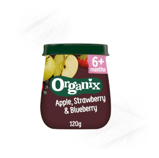 Organix. Apple, Strawberry & Blueberry 120g