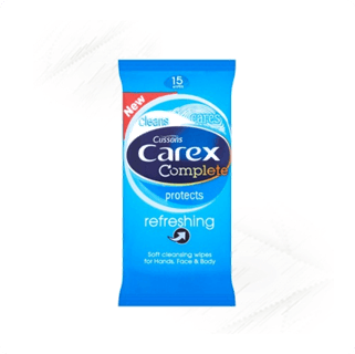 Carex. Complete Refreshing Wipes (15)