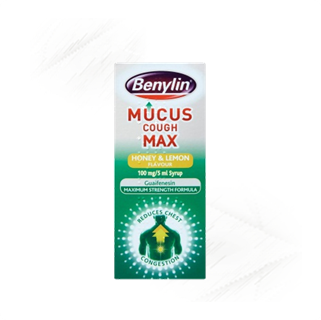 Benylin. Mucus Cough Max Honey Lemon