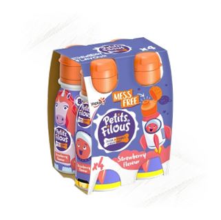 Petit Filous. Strawberry Drinking Yogurt 100ml (4) Petit Filous. Strawberry Drinking Yogurt 100ml (4)