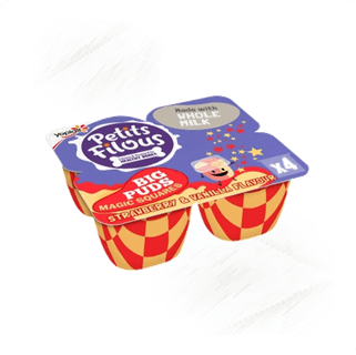 Petit Filous. Magic Squares Strawberry & Vanilla (4)