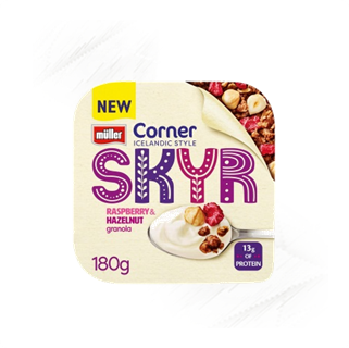 Muller. Skyr Corner Raspberry & Hazelnut 180g