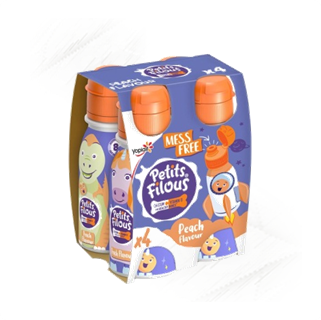 Petit Filous. Peach Drinking Yogurt 100ml (4) Petit Filous. Peach Drinking Yogurt 100ml (4)
