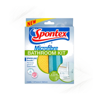 Spontex. Micro-Fibre Bathroom Kit