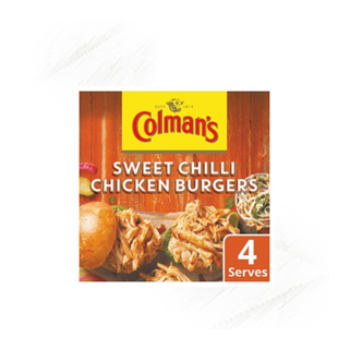 Colmans. Share the Flavour Sweet Chilli Chicken Burgers