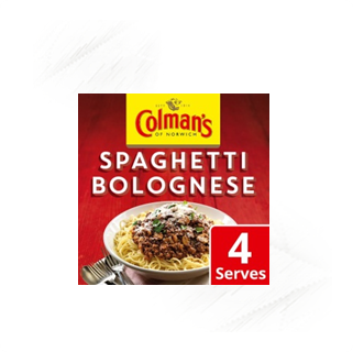 Colmans. Recipe Mix Spaghetti Bolognese
