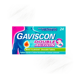 Gaviscon. Double Action Mint Tablets (24)