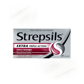 Strepsils. Extra Triple Action Cherry (24)