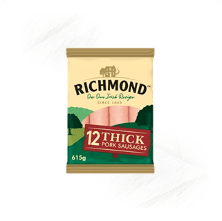 Richmond. Pork Sausages Thick 615g (12)