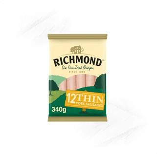 Richmond. Pork Sausages Thin 340g (12)