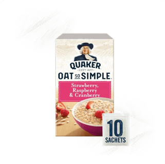 Quaker. Oat-so-Simple Strawberry & Raspberry 35g (10)