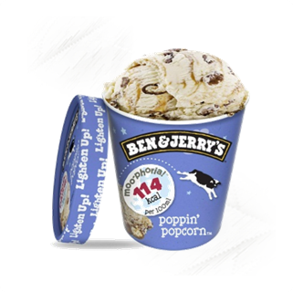 Ben Jerrys. MooPhoria Poppin Popcorn 465g