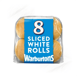 Warburtons. Rolls White Sliced (8)
