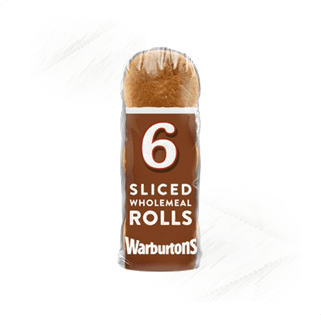 Warburtons. Rolls Wholemeal Sliced (6)
