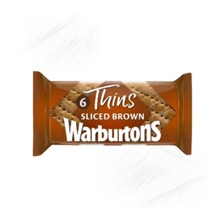 Warburtons. Thins Brown Sliced (6)
