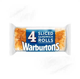 Warburtons. Rolls White Sliced (4)