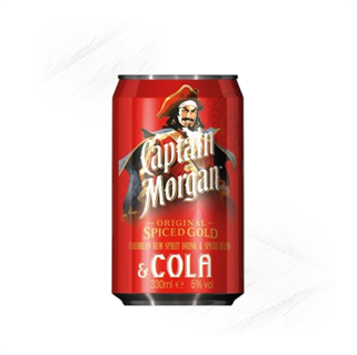 Captain Morgan. Spiced Rum & Cola 330ml