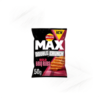 Walkers. Max Double BBQ Ribs 50g Walkers. Max Double BBQ Ribs 50g