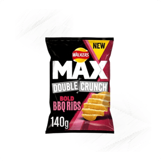 Walkers. Max Double BBQ Ribs 140g Walkers. Max Double BBQ Ribs 140g
