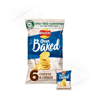 Walkers. Baked Cheese & Onion (6)