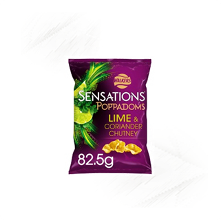 Walkers. Sensations Poppadoms Lime 82g