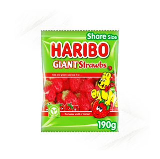 Haribo. Giant Strawbs 190g