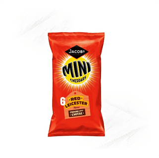 Jacobs. Mini Cheddars Red Leicester (6)