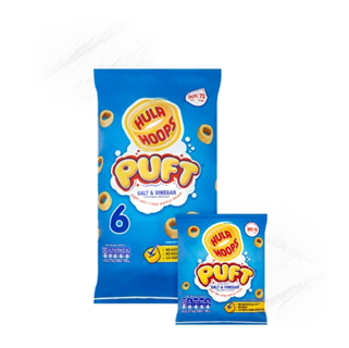 Hula Hoops. Puft Salt & Vinegar Hoops (6)