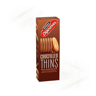 McVities. Digestives Filled Thins Chocolate 180g