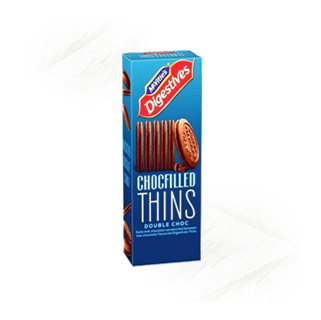 McVities. Digestives Filled Thins Double Choc 180g