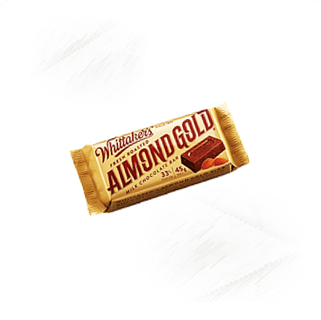 Whittakers. Slab Almond Gold Chocolate 45g Whittakers. Slab Almond Gold Chocolate 45g