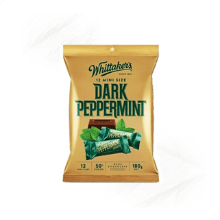 Whittakers. Mini Slabs Dark Peppermint 180g (12) Whittakers. Mini Slabs Dark Peppermint 180g (12)