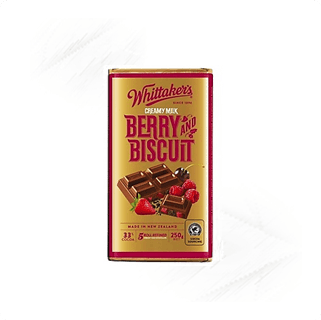 Whittakers. Berry & Biscuits Chocolate 250g Whittakers. Berry & Biscuits Chocolate 250g