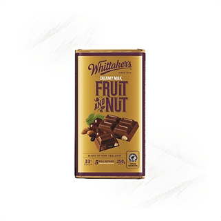 Whittakers. Fruit & Nut Chocolate 250g