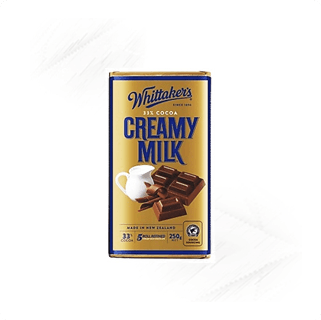 Whittakers. Creamy Milk Chocolate 250g Whittakers. Creamy Milk Chocolate 250g