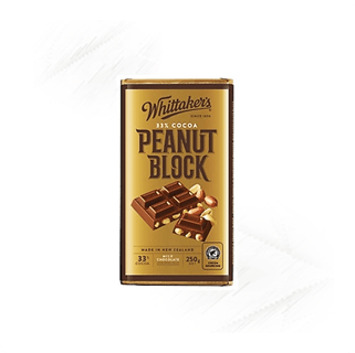 Whittakers. Peanut Block Chocolate 250g Whittakers. Peanut Block Chocolate 250g
