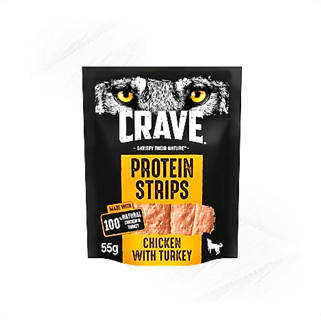 Crave. Protein Strips Chicken with Turkey 55g