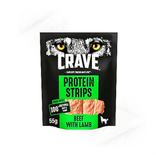 Crave. Protein Strips Beef with Lamb 55g