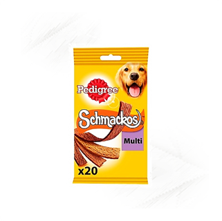 Pedigree. Schmackos Flat Strips Multi (20)