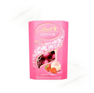 Lindt. Lindor Strawberries & Cream Truffles 200g