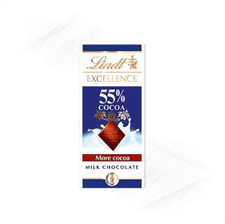 Lindt. Excellence 55% More Cocoa Milk Chocolate 100g
