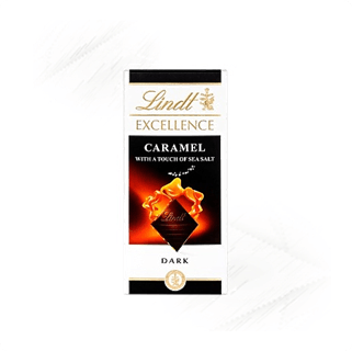 Lindt. Excellence Caramel Sea Salt Dark Chocolate 100g Lindt. Excellence Caramel Sea Salt Dark Chocolate 100g