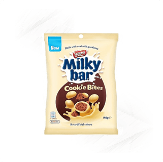Nestle. Milkybar Cookie Bites 140g Nestle. Milkybar Cookie Bites 140g