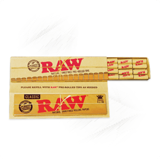 Raw. Classic Masterpiece King-Slim Papers + Tips