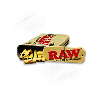 Raw. Classic Pre-Rolled Tips Tin (100)