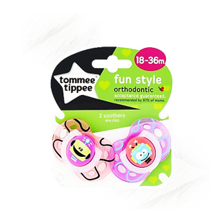 Tommee Tippee. Fun Baby Soothers 18-36m (2)