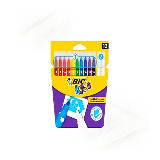 Bic. Kids Magic Felts Assorted (12)