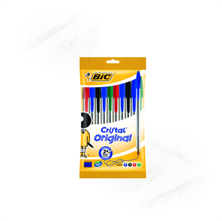 Bic. Cristal Ballpoint Pens Assorted (10) Bic. Cristal Ballpoint Pens Assorted (10)